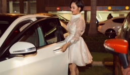 Miu Lê lái xế hộp 4 tỷ chạy show sự kiện